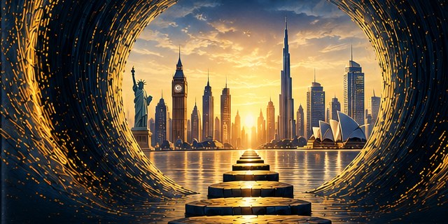 A gateway to global markets — New York, London, Dubai, Sydney